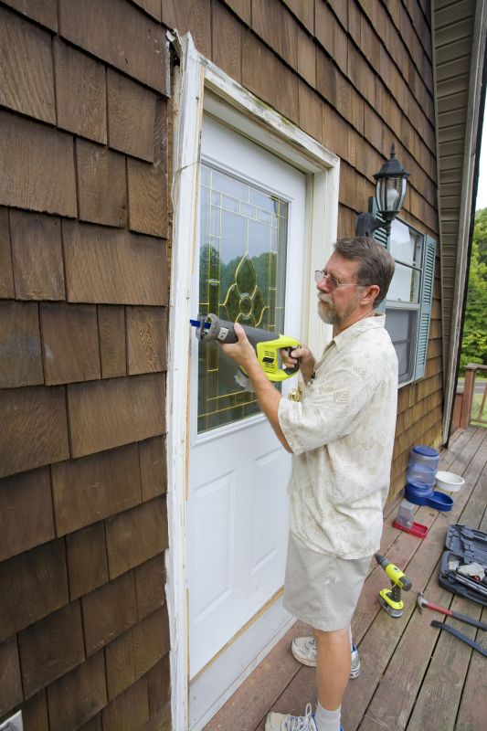 Repaired Exterior Trim - During